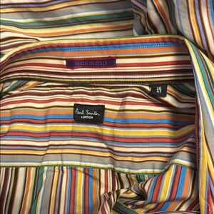 Paul Smith Colorful Striped Fabric Shirt